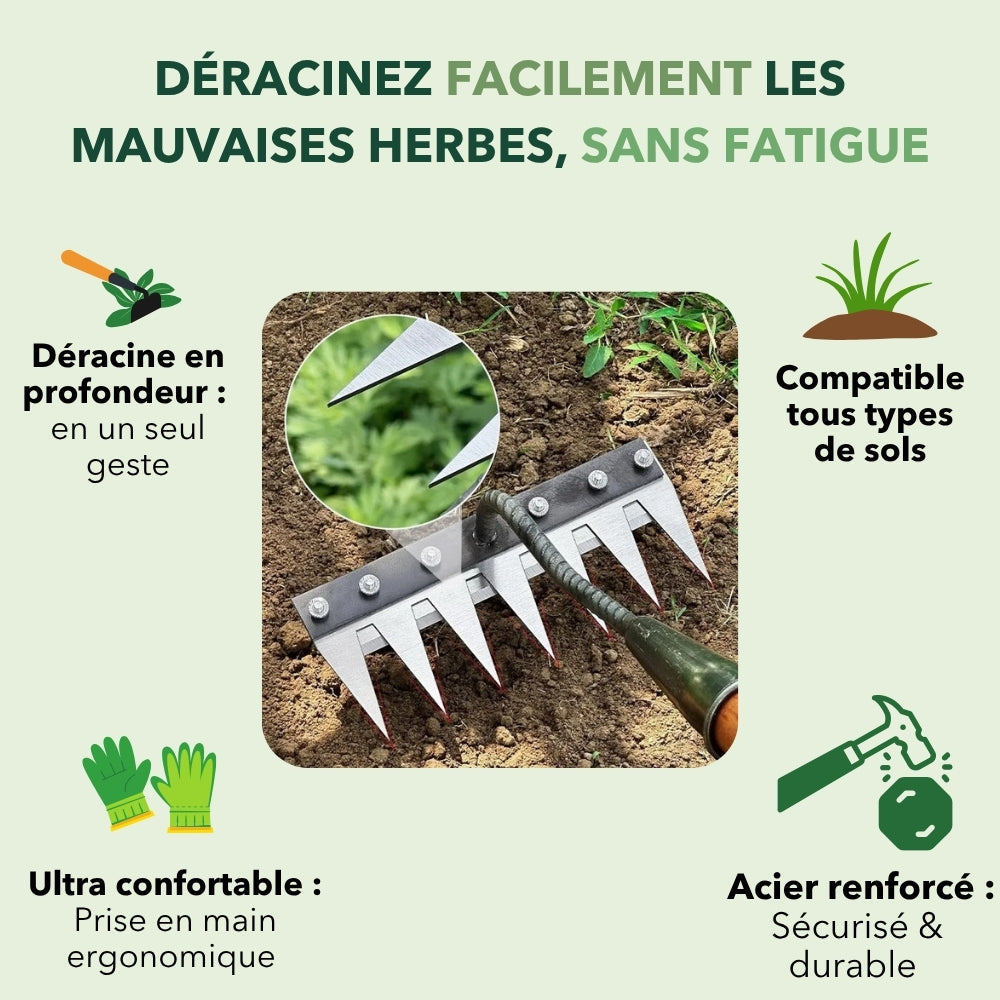 TerraClean™ - Râteau Désherbant